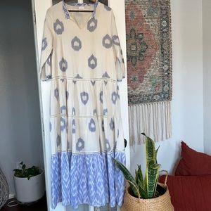 100% Cotton Maxi Dress Size 10 women